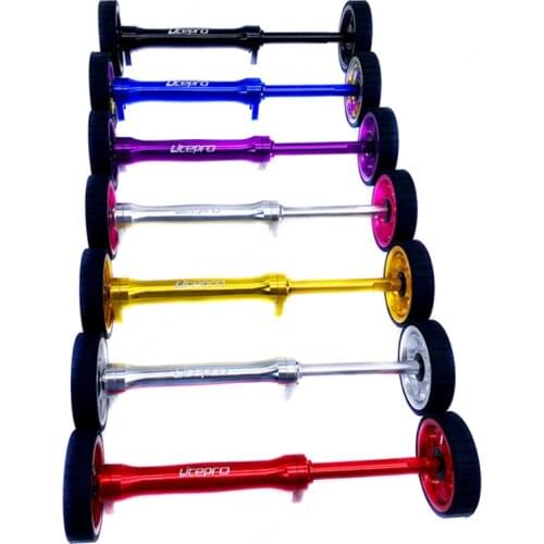 Litepro Easy Wheel Extension Rod Telescopic Rod Widened Easywheels Thickened Aluminum Alloy For Brompton Rear Cargo Rack