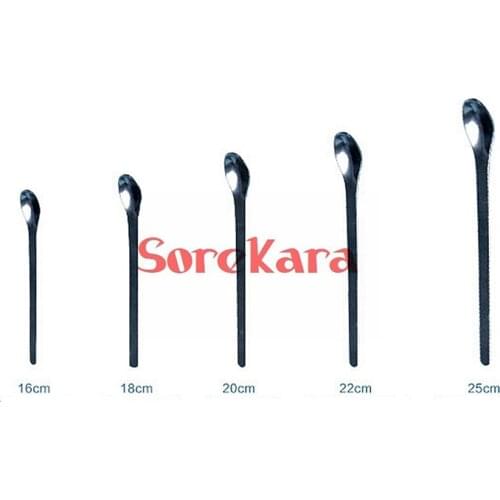 Stainless Steel Medicinal Ladle Spoon Chemistry Experiment Pharmacy Lab Use Length 25cm