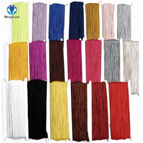 MINGXUAN 30 meters 3mm Chinese Soutach Cord Multi Colors Nylon Rope Snake Belly Cords for DIY Jewelry Making Findings