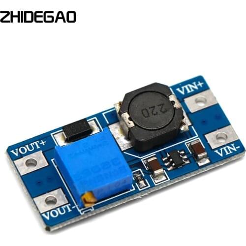 MT3608 DC-DC Adjustable Step Up Converter Booster Power Supply Module Boost Step-Up Board MAX Output 28V 2A for Arduino