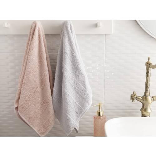 Fancy Dobby 2 grain Face Towel Set 50 X75 cm Nude, Household items, Towel