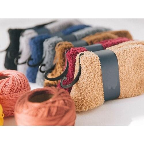 Vintage Winter Warm Wool Cashmere Plus Velvet Socks Women Men Cotton Soft Thickened Thermal Breathable Sleep Mid Socks Wholesale