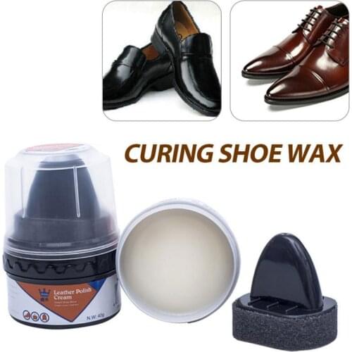Shoe Wax Comes with Sponge Cleaning Wax Maintenance for Leather Repair Wax Scratch Repair Filler TXTB1