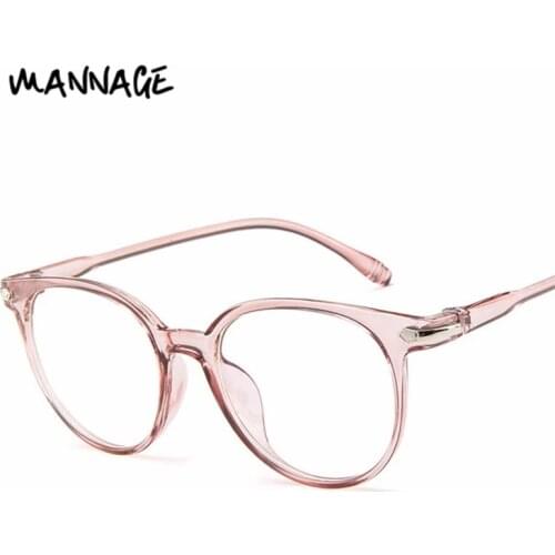 Women Men Glasses Frame Anti Blue Light Eyeglasses Fashion Vintage Clear Lens Optical Glasses Round Spectacle Frame