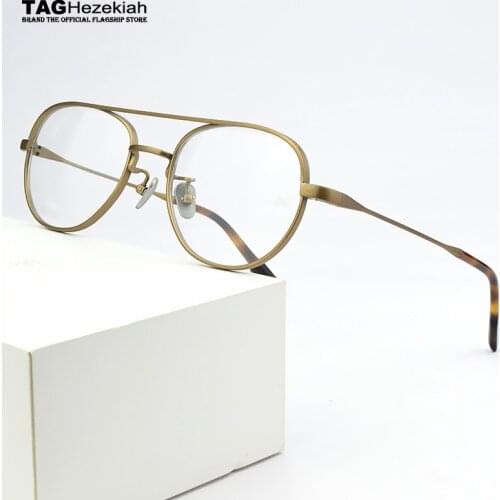 Brand Pure Titanium Glasses Frame Men Square Myopia Optical Prescription Eyeglass Frame Women 2020 New retro Ultralight Eyewear
