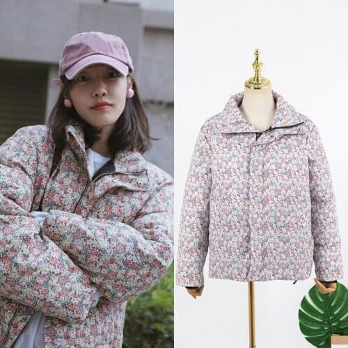 Kpop Korean Celebrity Winter Warm Parkas Coat Women New Streetwear Fashion Slim Zipper Thicken Jacket Ladies Oversized Outerwear