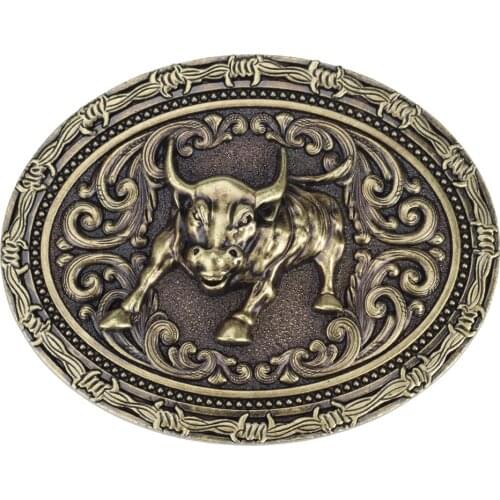 Bison Bull Belt Buckle Vintage Style Homemade Belt Accessories Western Cowboy Theme
