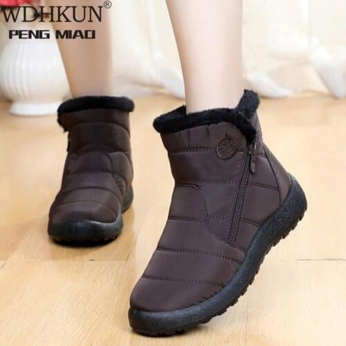 New Winter Shoes Women 2021 Ladies Snow Boots Plus Velvet Thickening Middle-aged Shoes Snow Boots Women Large Size 43