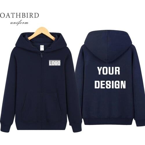Custom Logo Embroidery Full Zipper Blank unisex Sport Gym Sweatshirts Hoodies wholesale