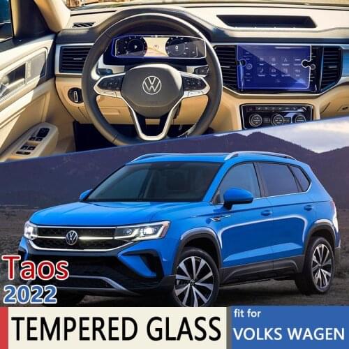 For Volkswagen VW Taos Tharu 2022 Car Navigation Auto Instrument Ultra-Thin Film Screen Protector Tempered Glass Accessories