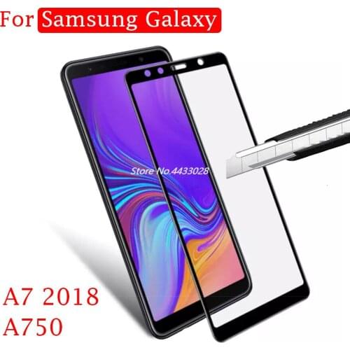 Protective Glass Case On The For Samsung Galaxy A7 A750 Tempered Glass Sumsung A 7 A7 Glass Screen Protector Cover Film