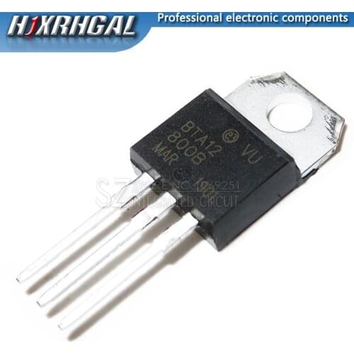 1PCS/LOT BTA12-800B BTA12-800 BTA12 Triacs 12 Amp 800 Volt TO-220 100