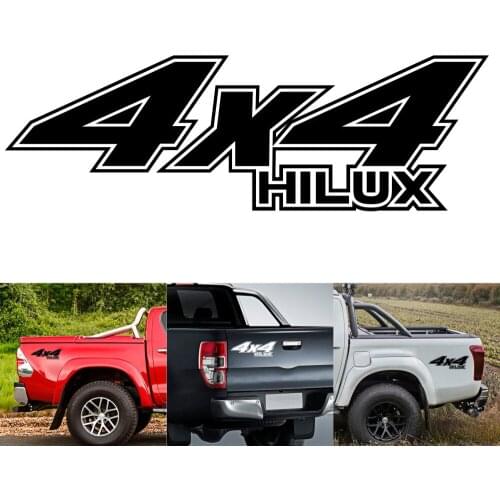 2PCS Car Decals Off Road 4x4 Auto Rear Tail Side Graphic Vinyl Car Stickers for Toyota HILUX Auto Body External Car Accessories