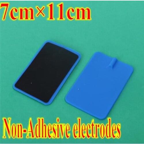 20pcs Rectangle Non-Adhesive Flexible Carbon Rubber Electrode Pads For Tens/EMS Electrical Stimulation