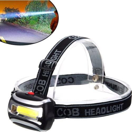 3W Outdoor Working Light Torch COB Headlight Head Lamp 600 Lumens Headlamp for Camping Hunting Climbing 3 Modes