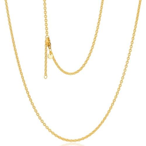 Shine Cable Chain Necklaces 100% 925 Sterling-Silver-Jewelry Free Shipping