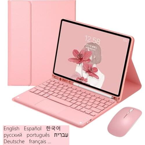 For Samsung Galaxy Tab A7 10.4 Sm T500 Touchpad Keyboard Teclado for Tablet Samsung A7 Spanish Russian Korean Arabic Keyboard