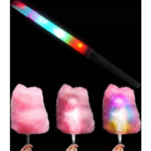 Cotton Candy Cones Colorful Glowing Marsh-mallow Colorful Sticks Party in Dark Children Gift
