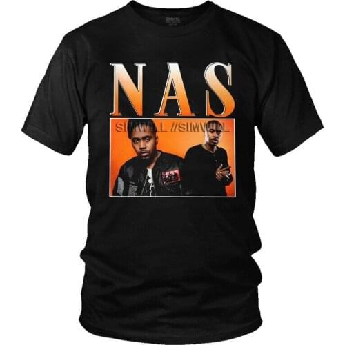 Cool Vintage Nas Illmatic T Shirt Men Short Sleeve Pure Cotton T-shirt Leisure Hip Hop Rap Tees Graphic Tshirt Clothing Merch
