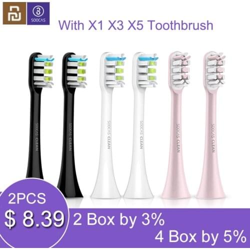 SOOCAS X3 X1 X5 Replacement Toothbrush heads for Xiaomi Mijia SOOCARE X1 X3 sonic electric tooth brush head original nozzle jets