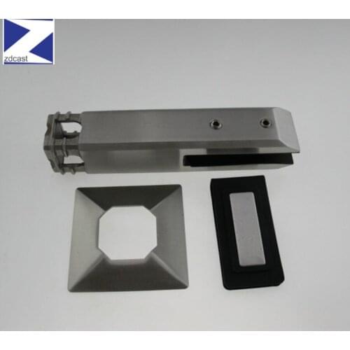 Shorter Square Core Drill Glass Spigot Stainless Steel 2205 Glass Holder Spigot Mirror Rails Balcony Balustrades Handrail