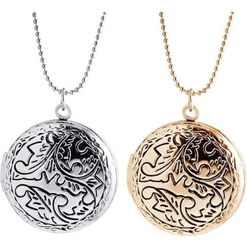 Circular Photo memory floating locket lace Necklace fragrance essential oil diffuser for women 2016 MKA81
