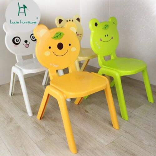 Louis Fashion Children Sofas Cartoon Thickening Plastic Kindergarten Seat Environmentally Friendly Backrest Safety