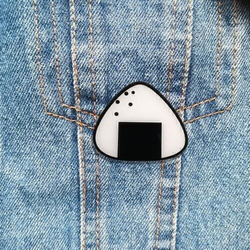 New years Day Shirt Brooch Lapel Pins Caroon Sushi Icon Badges Scarf Buckle Hat Jeans Shirt Accessories