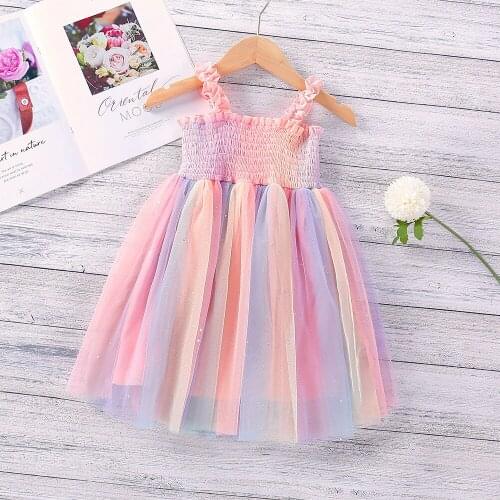 2-6 Years High Quality Summer Girl Dress 2021 New Floral Cotton Solid Draped Ruched Kid Children Clothing Girl Princess Dresses