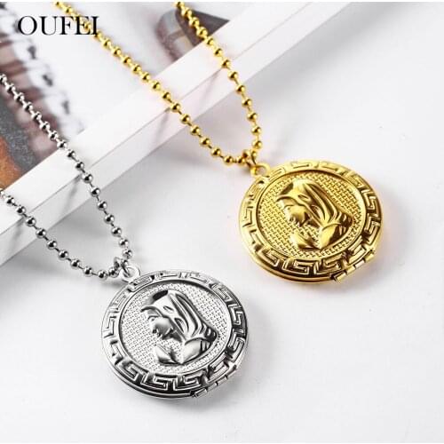 OUFEI Stainless Steel Jewelry Woman Best Friend Necklace Photo Frame Fashion Necklaces 2019 Jewelry Accessories Choker