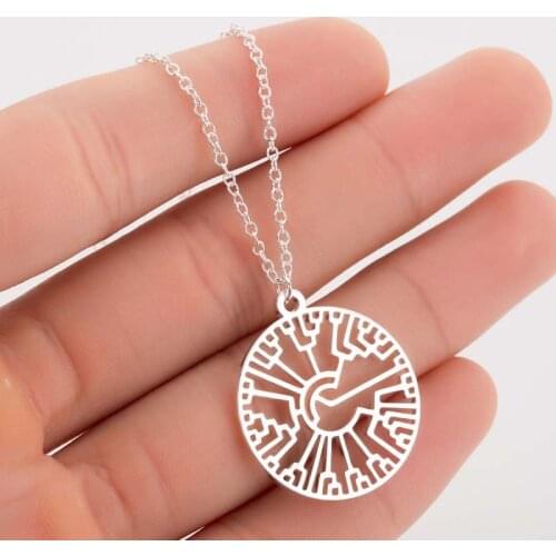 Punk Evolution Tree Shaped Necklace Creative Phylogenetic Tree Pendant Tree of Life Science pendant Necklace