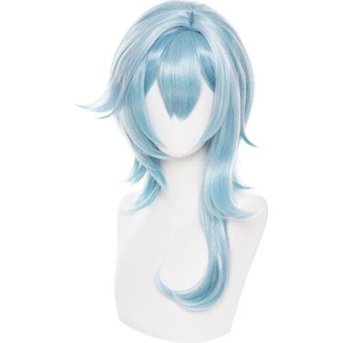 Eula cosplay wig Anime Genshin Impact Costume Women Heat Resistant Synthetic Hair Wigs