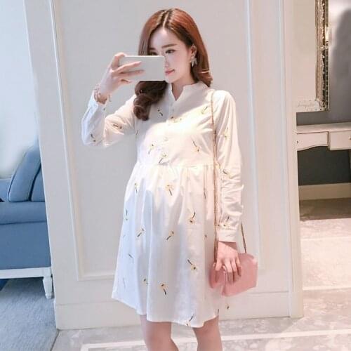 Maternity Dress For Pregnant Women Dresses Embroidered Clothes for pregnant Womens Dress Pregnancy Clothes Maternity Clothing