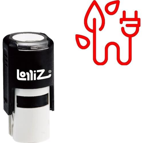 LolliZ Eco Power Self-Inking Rubber Stamp - Modern Symbol Series