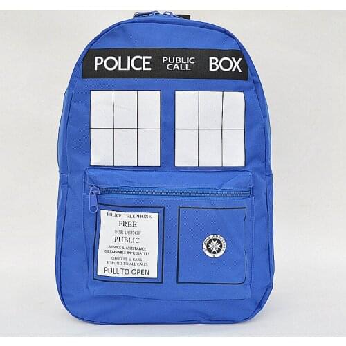 Doctor Who Cosplay Backpack Student School Shoulder Bag Teenager Unisex Laptop Travel Rucksack Gift