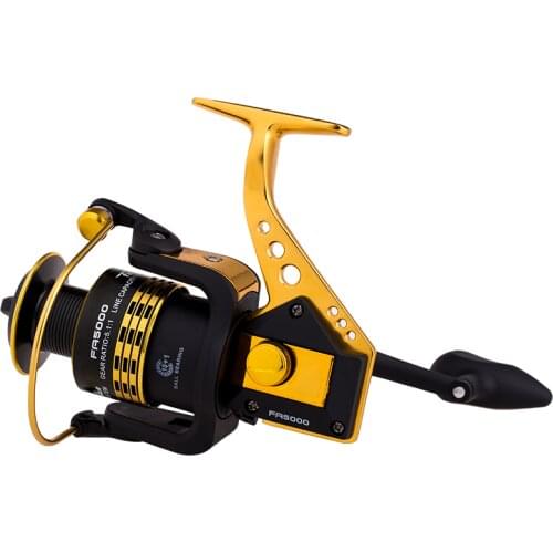 Spinning Wheel Fishing Reel Full Metal Wire Cup Spinning Wheel Strong Left Right Folding Rocker Arm Sea Pole Carretilha De Pesca