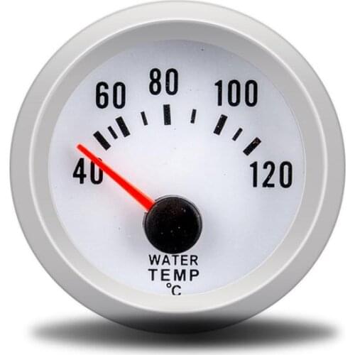 52mm 12V Car Water Temperature Gauge Digital Blue Light Range 40-120