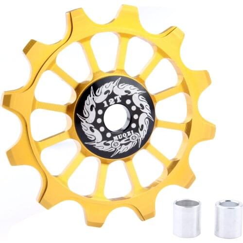 Bike Jockey Wheel Aluminium Alloy Bicycle Rear Derailleur Ceramic Bearing Guide Pulley 12 Teeth