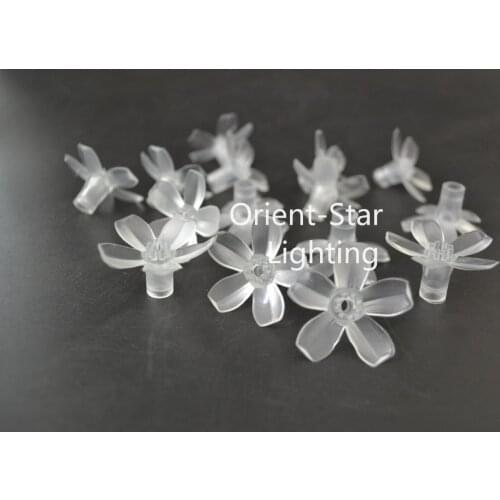 High Qualit Soft Plastic Transparent Cherry blossom Flowers for DIY LED String Christmas Holiday Garden Wedding Decoration Light