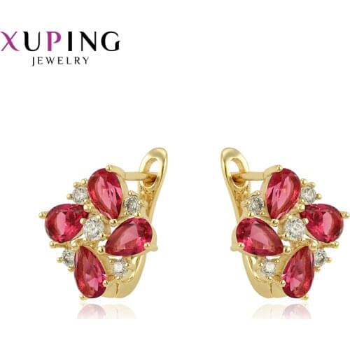 Xuping Earrings for Women New Arrival Synthetic Cubic Zirconia Jewelry European Style Christmas Gifts 93117