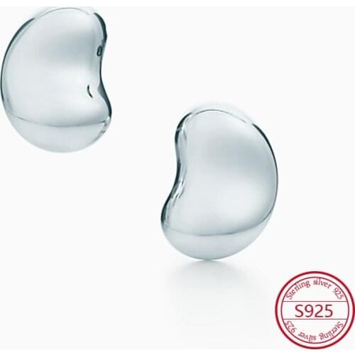 Tif 925 sterling silver classic style ladies high-end beanie heart-shaped earrings with original logo China factory