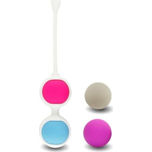 Female Silicone Vaginal Ball Kegel Ball Waterproof Sex Toys Vagina Tight Exercise Trainer Dumbbell Beads TK-ing