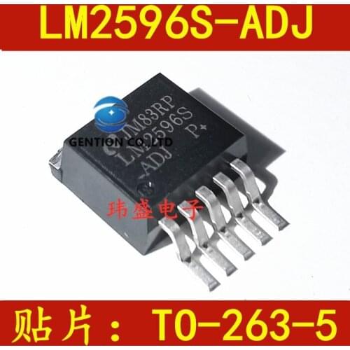 10PCS LM2596S-ADJ LM2596 ADJ-TO-263-5 five side lift pressure adjustable voltage regulator in stock 100% new and original