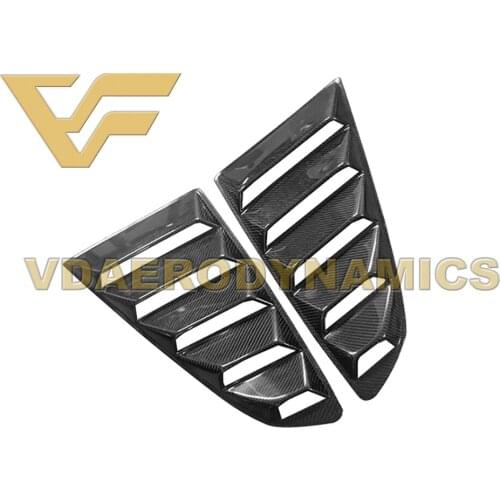 Suitable For 15-20 Ford Mustang VAD-1 Carbon Fiber Rear Side Window Panel Vent Frame Trim Cover