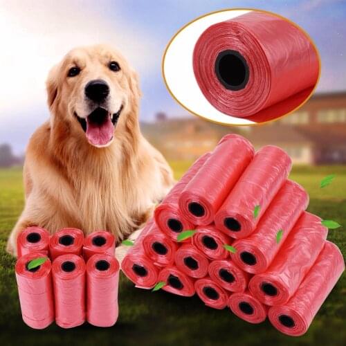 20 40 Rolls/Pack 600pcs Dog Poop Bag Trash Garbage For Cat Pets Waste Collection Bag Outdoor Rubbish Cleaning Supplies