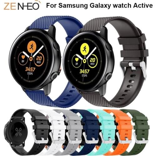 20mm watch strap Silicone For Samsung Galaxy watch Active band smart straps Replacement bands For Samsung Gear S2 Accessories