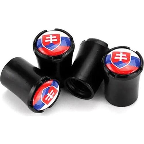 4pcs/Lot Slovakia Flag Car Tire Valve Caps For Haval F7 H6 H3 H2 H4 H5 H9 Wheel Tires Air Dust Waterproof Screw Airtight Cap