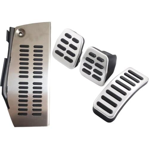 Car Stainless Steel Foot Pad for Volkswagen Polo VW Golf 4 Bora Beetle RSi GTI R32 for Audi A3