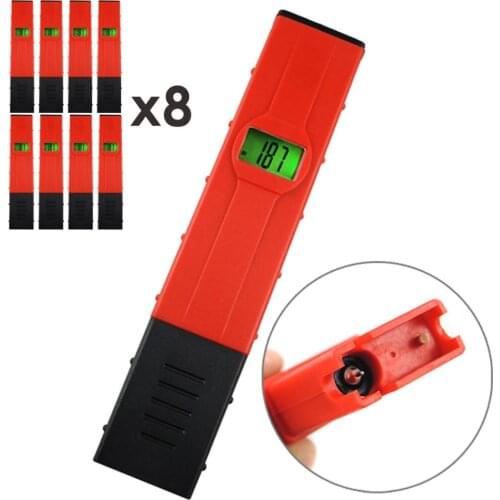 8 x pieces Digital ORP Redox Meter -1999mV~1999mV Oxidation Reduction Potential Pentype ORP Tester Water Treatment Pool Aquarium