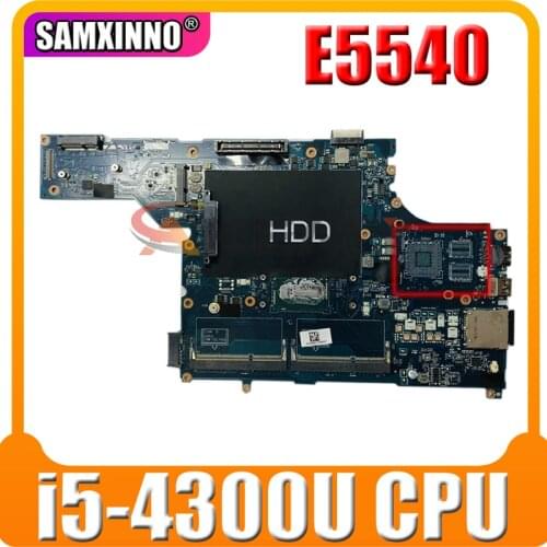 CN-031HKY 031HKY 31HKY For DELL E5540 Laptop Motherboard LA-A101P With i5-4300U SR1ED 100% working